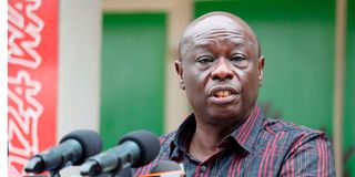 DCP Party leader Rigathi Gachagua