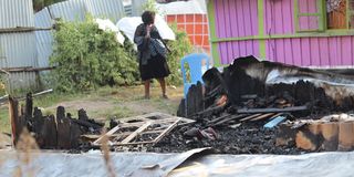 Burnt house