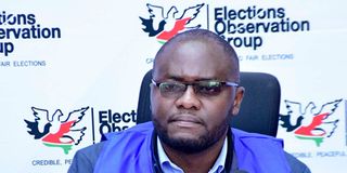 Elections Observation Group (ELOG) Chairman Victor Nyongesa 