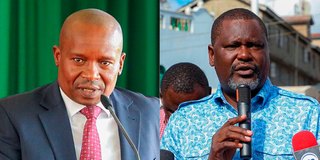 Kithure Kindiki and Geoffrey Ruku