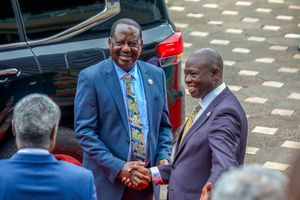 Opposition leader Raila Odinga and Deputy President Rigathi Gachagua
