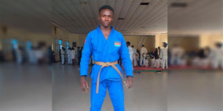 Kenyan judoka Felix Odhiambo Okoko