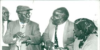 Kenneth Matiba and Oginga Odinga