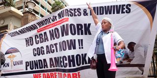Nurses strike