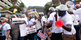 Nurses strike