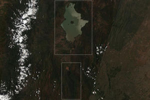 Satellite Image of Lake Baringo and Lake Bogoria