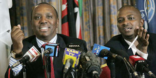 Nick Mwendwa and Kirimi Kaberia 