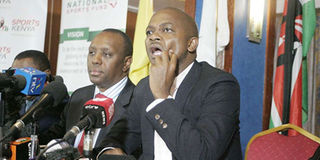 Nick Mwendwa and Kirimi Kaberia 