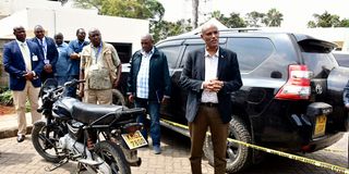 DCI Amin giving update on Mutiso murder