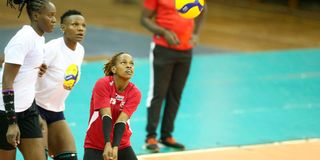 Malkia Strikers libero Josephine Kataa