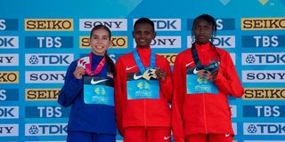 Josephine Sembeyo and Caren Chepchirchir