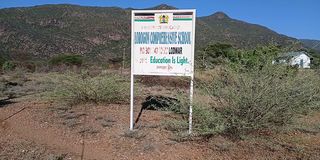 signpost of Lorogon school