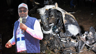 MP Johana N'geno chopper crash site