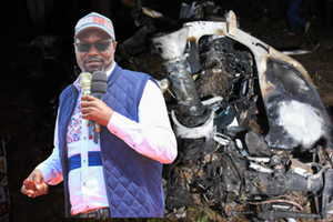 MP Johana N'geno chopper crash site