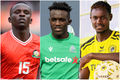 Kenyan players Ryan Ogam, Henry Meja and Frank Odhiambo. 