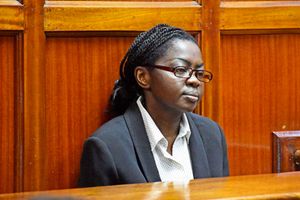 Lawyer Angela Mulwa in court mutiso murder