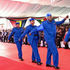 police officers in blue uniform