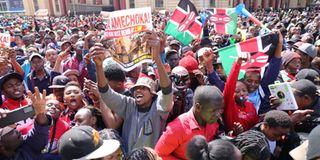 traders protest nairobi cbd kra taxes