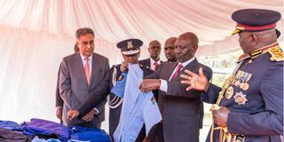 new police uniform ruto