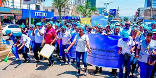 Nurses strike
