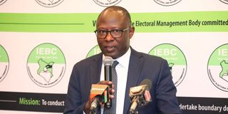IEBC Chairperson Erastus Edung Ethekon