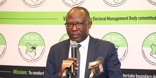 IEBC Chairperson Erastus Edung Ethekon