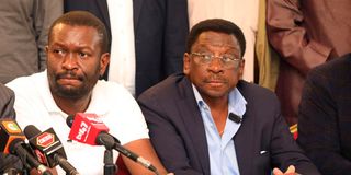 Edwin Sifuna and James Orengo