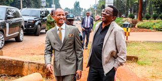James Orengo and Babu Owino