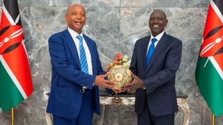 William Ruto and Patrice Motsepe 