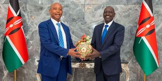 William Ruto and Patrice Motsepe 
