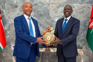 William Ruto and Patrice Motsepe 
