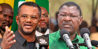 Hassan Omar and Moses Wetang’ula