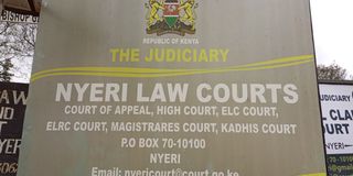 Nyeri Law Court signage