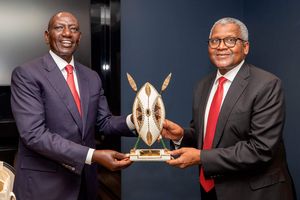 William Ruto and Aliko Dangote