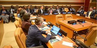 President William Ruto at an event in New York, US.