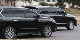 High-end vehicles in Nairobi