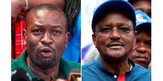 Edwin Sifuna and Kalonzo Musyoka