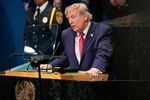 US President Donald Trump addresses the 81st United Nations General Assembly at UN headquarters in New York