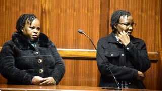 Ruth Kimeu and Mary Mwangangi in court qvse