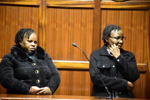 Ruth Kimeu and Mary Mwangangi in court qvse
