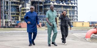 William Ruto and Aliko Dangote 