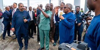 William Ruto and Aliko Dangote 