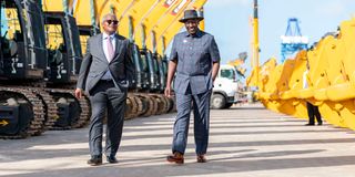 William Ruto and Aliko Dangote 