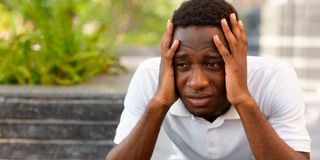 stressed man
