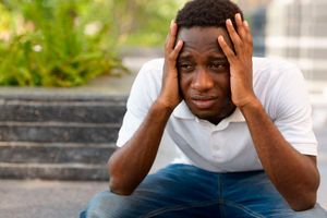 stressed man