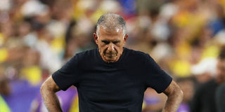 Then-Ghana coach Carlos Queiroz