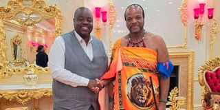 Wicknell Chivayo and King Mswati III