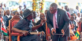William Ruto and Aliko Dangote