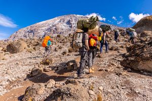 Climbing mountain