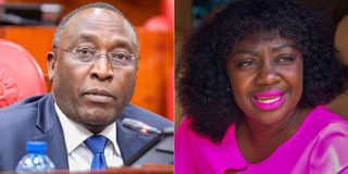 Jeremiah Nyegenye and Gloria Orwoba